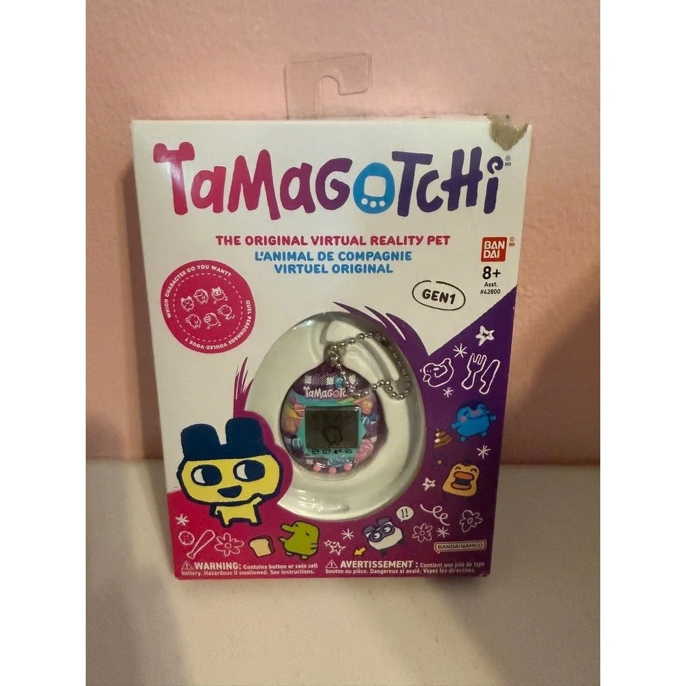 Bandai Tamagotchi Gen 1 Original Virtual Pet Candy Rainbow Purple New Box